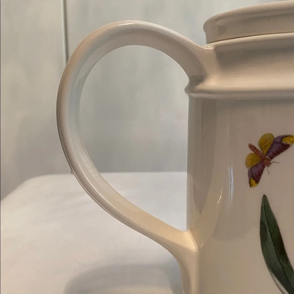 Portmeirion • “The Botanic Garden” Coffee Pot in Snowdrop & Crocus Flora Pattern - Picture 7 of 17
